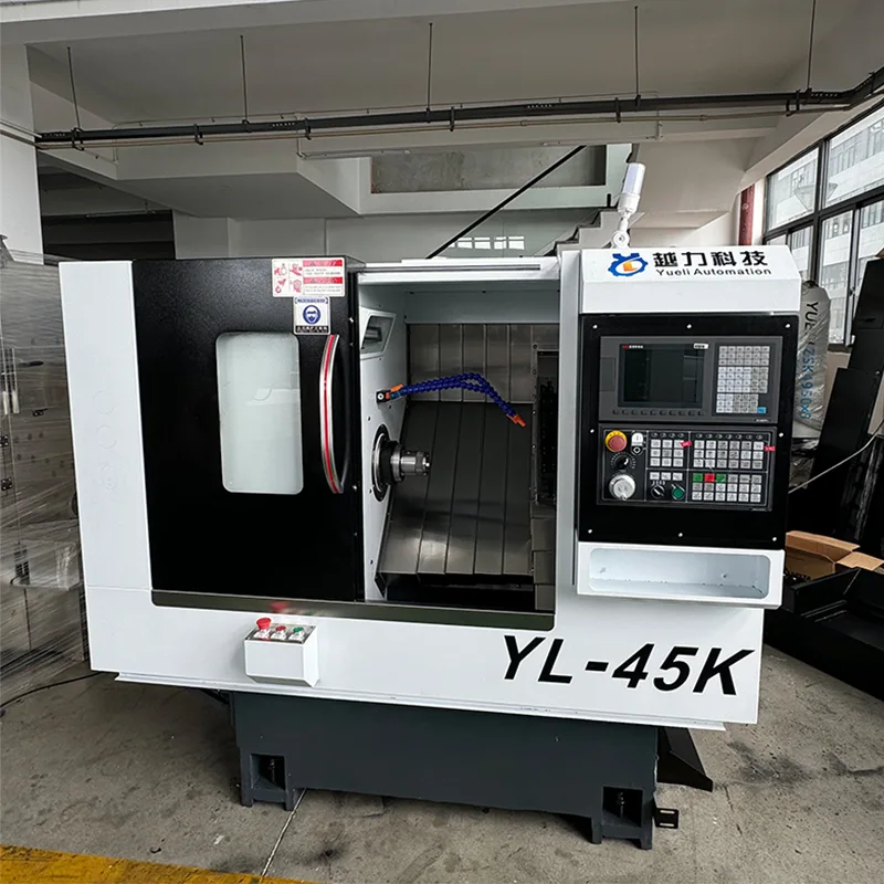 Servo Turret နှင့် Hydraulic Tailstock ပါရှိသော CNC Slant Bed Lathe