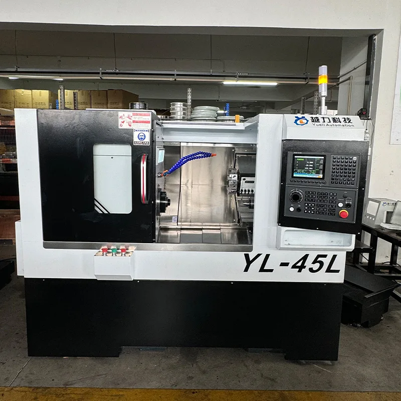 Servo Turret နှင့် Tailstock ပါသော Slant Bed CNC Lathe